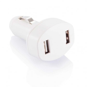 Double USB car charger, whiteP302.063